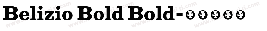 Belizio Bold Bold字体转换